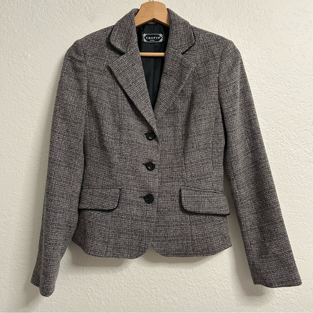 Chopin Roma Women's Tweed Blazer - Made in Italy‎ - Size 42